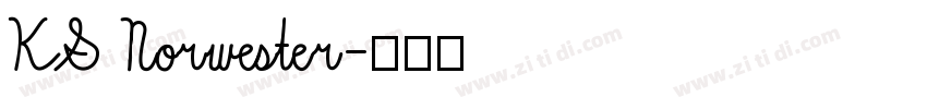KS Norwester字体转换
